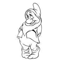 A coloring page of gnomes